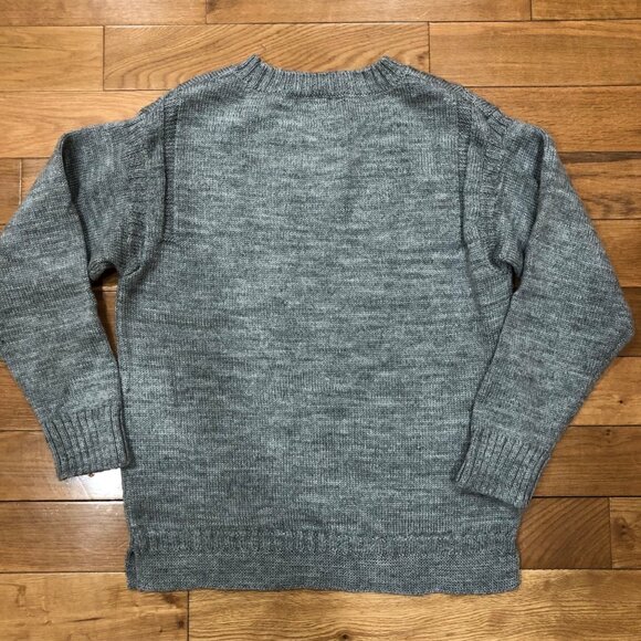 WoolOvers 100% Wool Crew Neck Long Sleeve Gray Sweater Size M - Picture 2 of 6